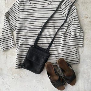 Black Fossil leather purse